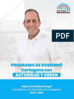 Programa de Gobierno de Fabio Aristizábal Ángel