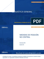 MEDIDAS DE POSICIÓN Semana 04 Sesion 8