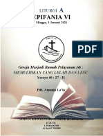 Liturgi A GKO Bekasi II 3 Januari 2021