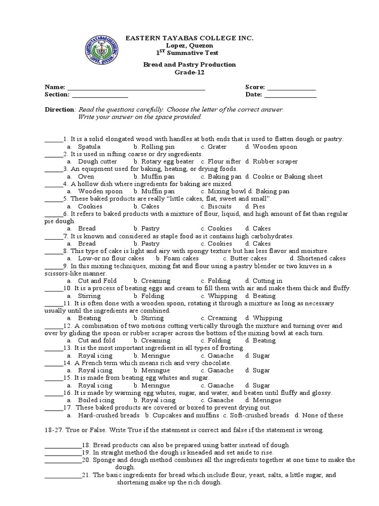 2nd Quarter Exam PDF
