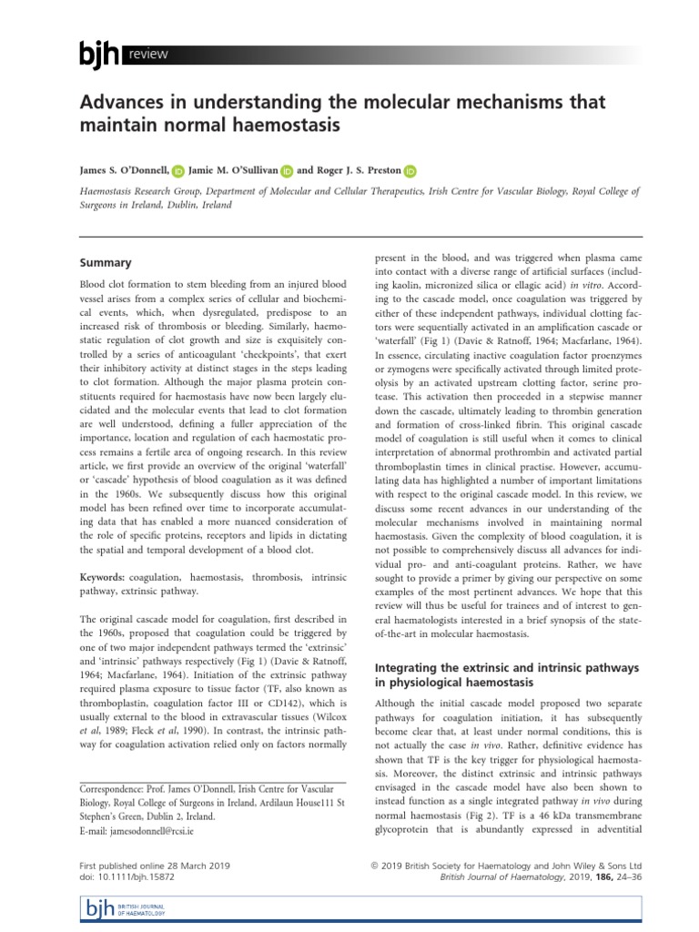 s04 - Advances in Understanding The Molecular Mechanisms That Maintain ...