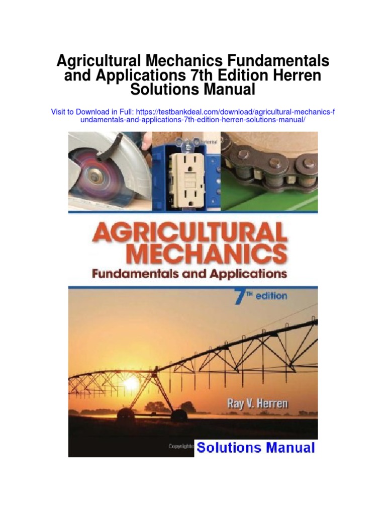 Agricultural Mechanics Fundamentals and Applications 7th Edition Herren