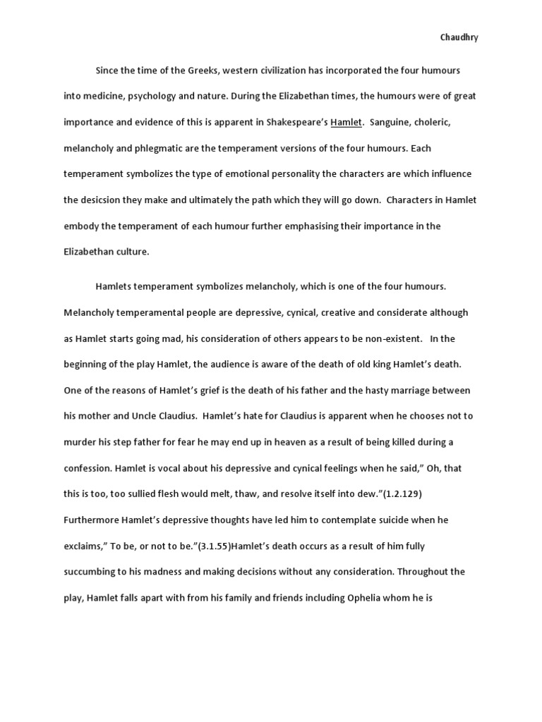 Hamlet characters description image