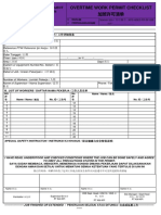 KPS-HSES-FR-SF-056 Form Over Time Work Permit Checklist （ID-CHN) - 加班许可清单