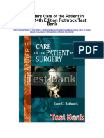 Alexanders Care of The Patient in Surgery 14th Edition Rothrock Test Bank
