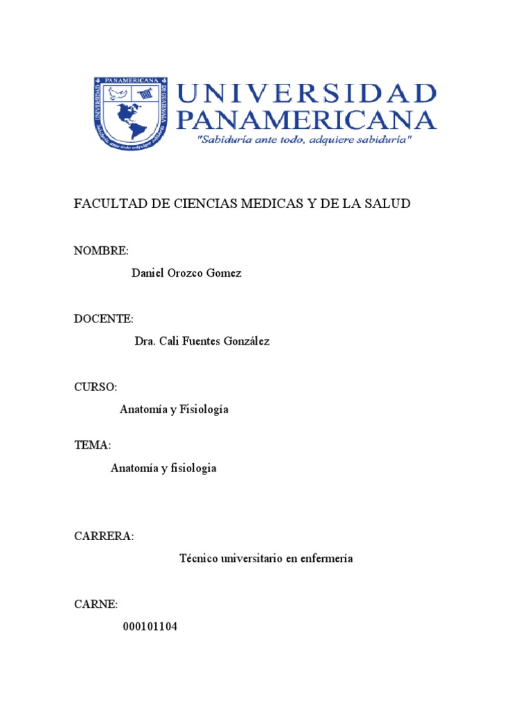 Anatomia Y Fisiologia Pdf