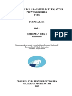 Komunikasi Dua Arah (Full Duplex) Antar PLC Yang Berbda Type