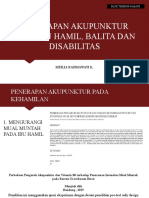 Penerapan Akupunktur Pada Ibu Hamil, Balita Dan Disabilitas