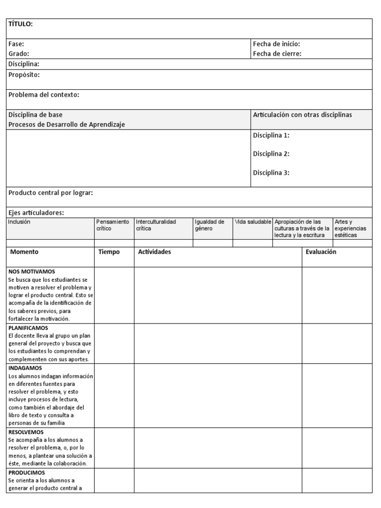 Formato PLANEACIÓN Secundaria | PDF | Evaluación | Modificación de ...