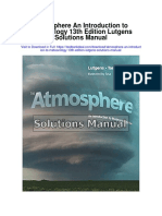 Atmosphere An Introduction To Meteorology 13th Edition Lutgens Solutions Manual