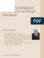 Social-Psychological Theories of Deviance Final