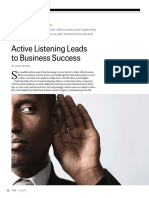 Active Listening Leads To Business Success