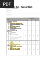 BCIE Assessment Criteria - Password Safe