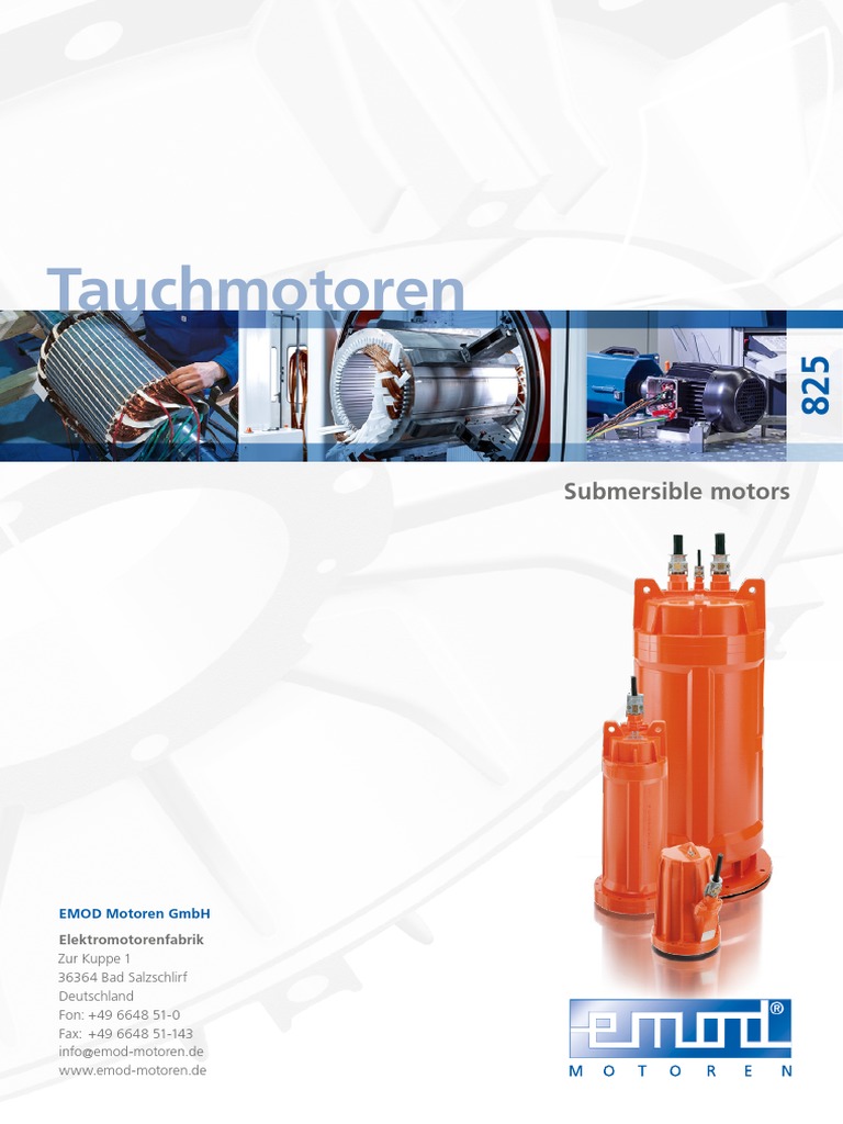 HTTPSWWW - Emod Motoren - Depdf4765825 Tauchmotoren PDF | PDF