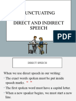 Direct and Indirect Speech Activity