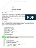 Improving The Beginner's PID - Direction BrettBeauregard