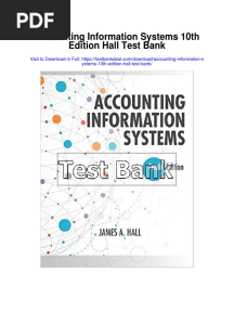 Accounting Information Systems 10th Edition Hall Test Bank