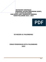 Instrumen Verifikasi SDN 61 Palembang