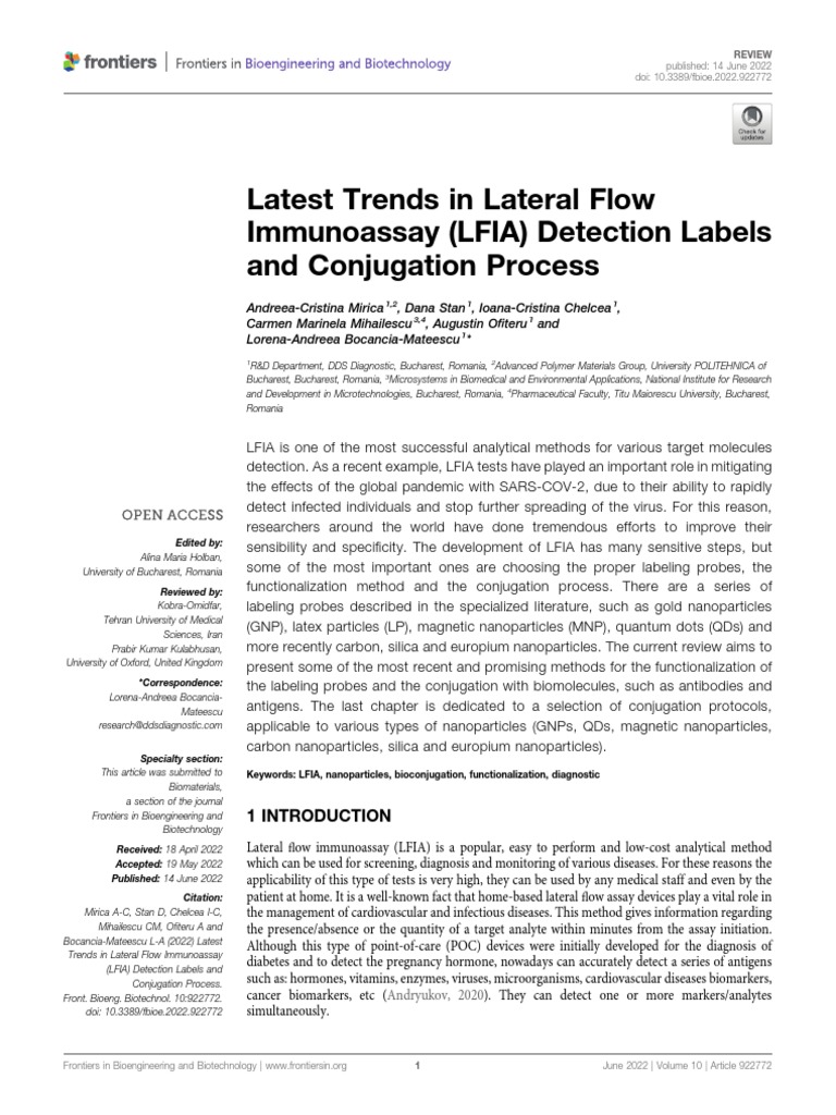 Fbioe 10 922772 | PDF | Nanoparticle | Chemistry