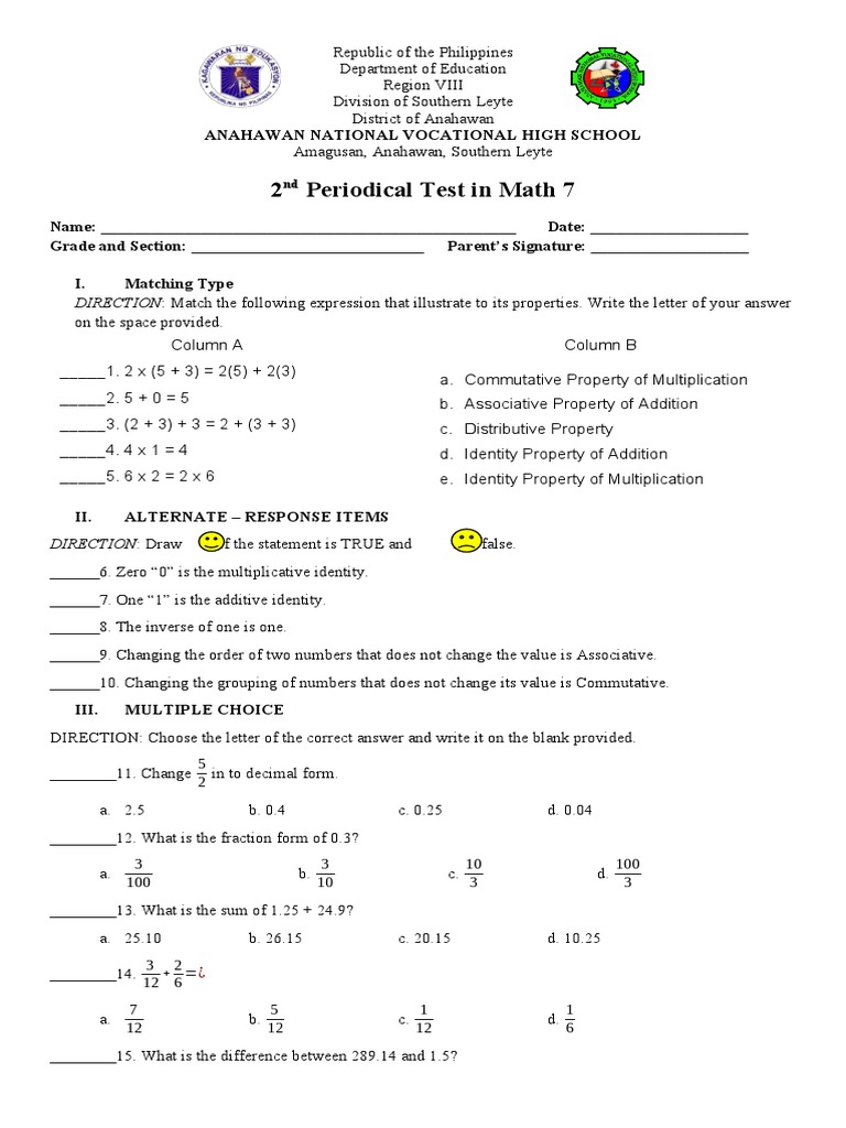 MATH 7 | PDF