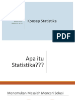 Konsep Statistika: Oleh: Rendy Roos Handoyo, M.PD