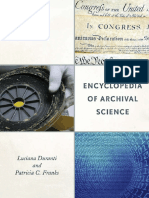 The Encyclopedia of Archival Science