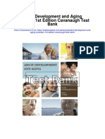 Adult Development and Aging Canadian 1st Edition Cavanaugh Test Bank