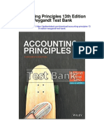 Accounting Principles 13th Edition Weygandt Test Bank