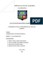 Informe 2 - Digestibilidad de Proteínas