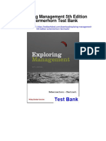 Exploring Management 5th Edition Schermerhorn Test Bank