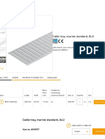 Cable Tray, Marine Standard, ALU - OBO