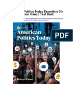 American Politics Today Essentials 5th Edition Bianco Test Bank
