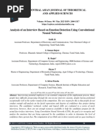 Analysis of An Interview Based On Emotion Detection Using Convolutional Neural Networks