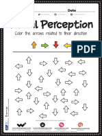10 Arrow Visual Perception Worksheet