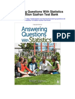 Answering Questions With Statistics 1st Edition Szafran Test Bank