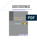 Business Driven Technology 5th Edition Baltzan Solutions Manual