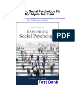 Exploring Social Psychology 7th Edition Myers Test Bank