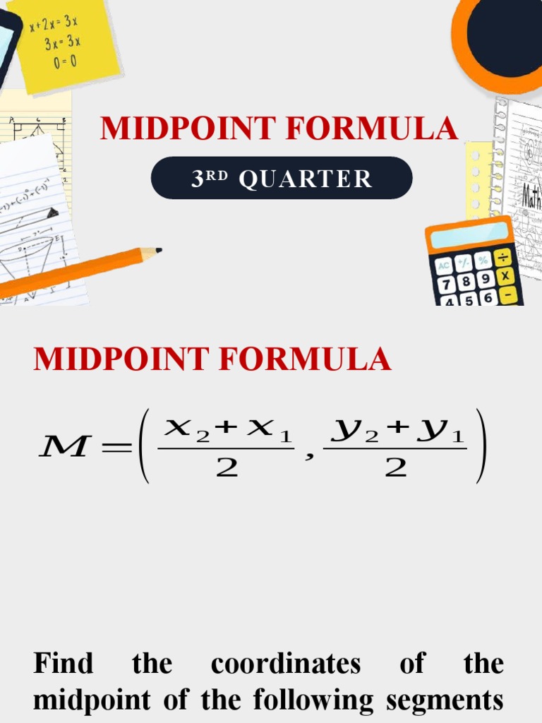 Midpoint Formula Worksheet for Grade 10 | PDF