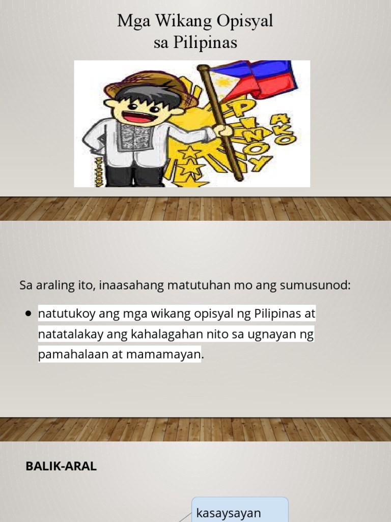 Mga Wikang Opisyal Sa Pilipinas | PDF