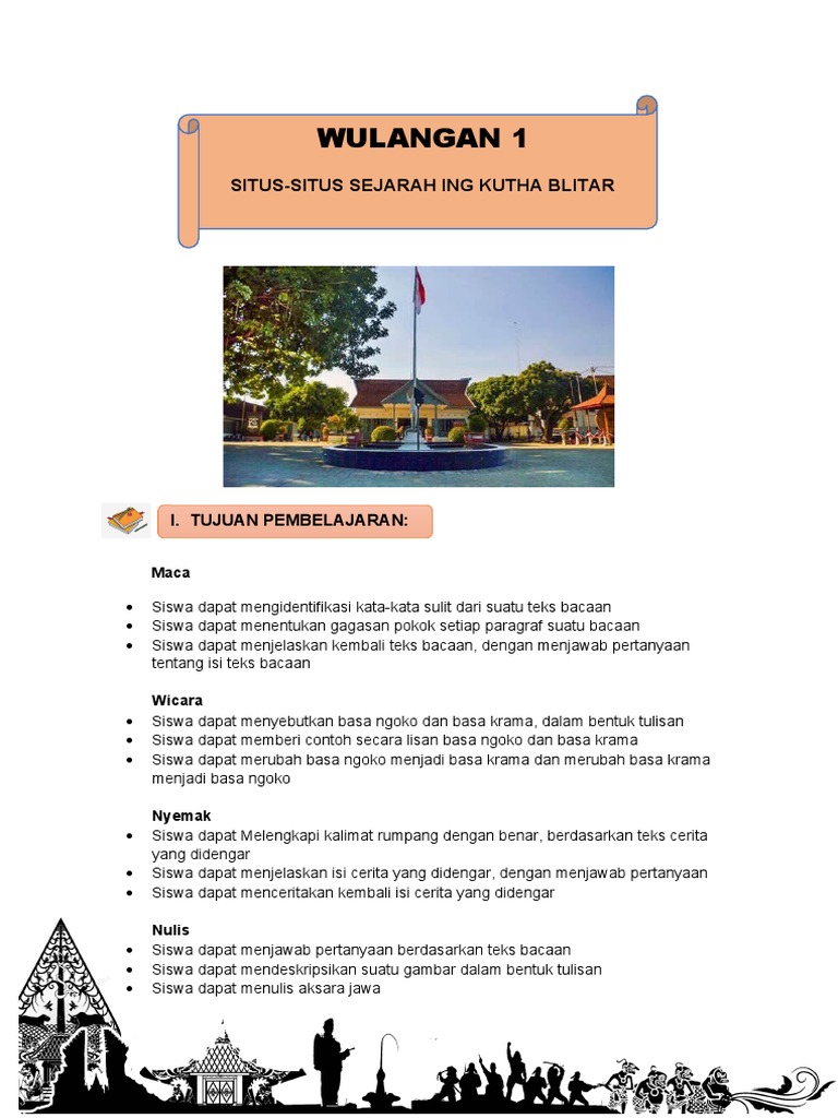 Situs Sejarah Kutha Blitar | PDF | Seni & Disiplin Bahasa | Kajian ...