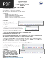 Module 4 HTML Attributes