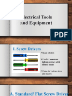 Lesson 1 - Electrical Tools and Equipment