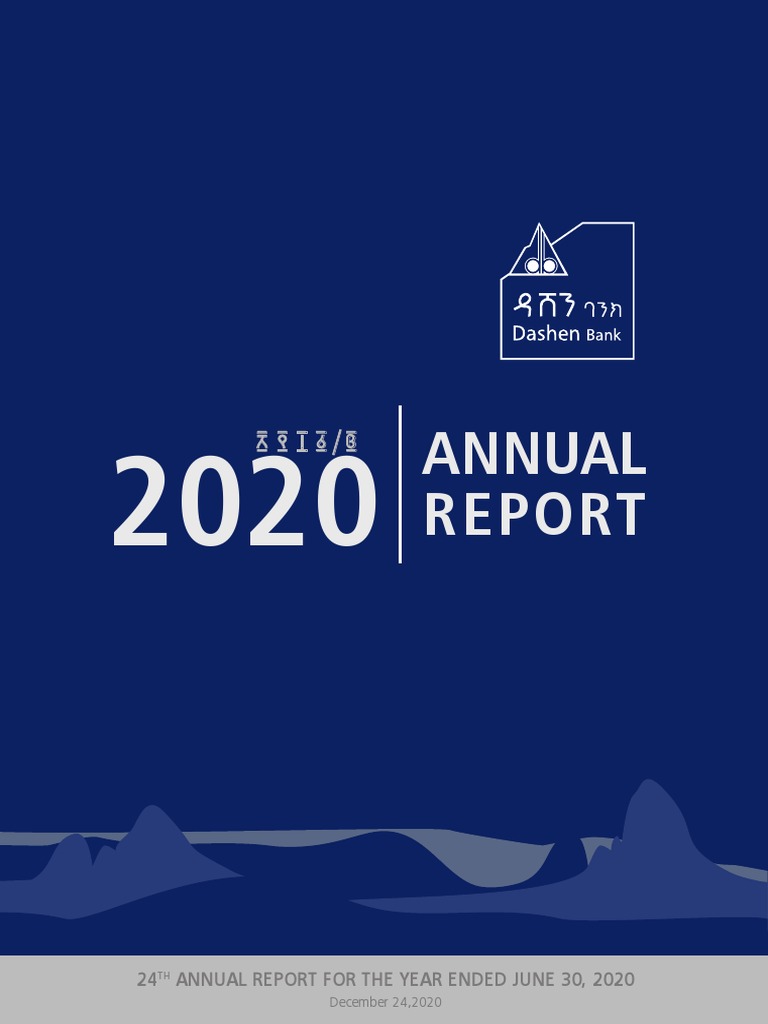 Dashen Bank Annual Report 2019 2020 PDF Banks Recession