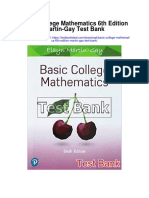 Basic College Mathematics 6th Edition Martin Gay Test Bank