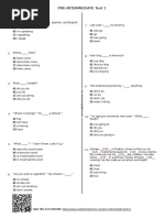 1184 - Pre Intermediate Test 1