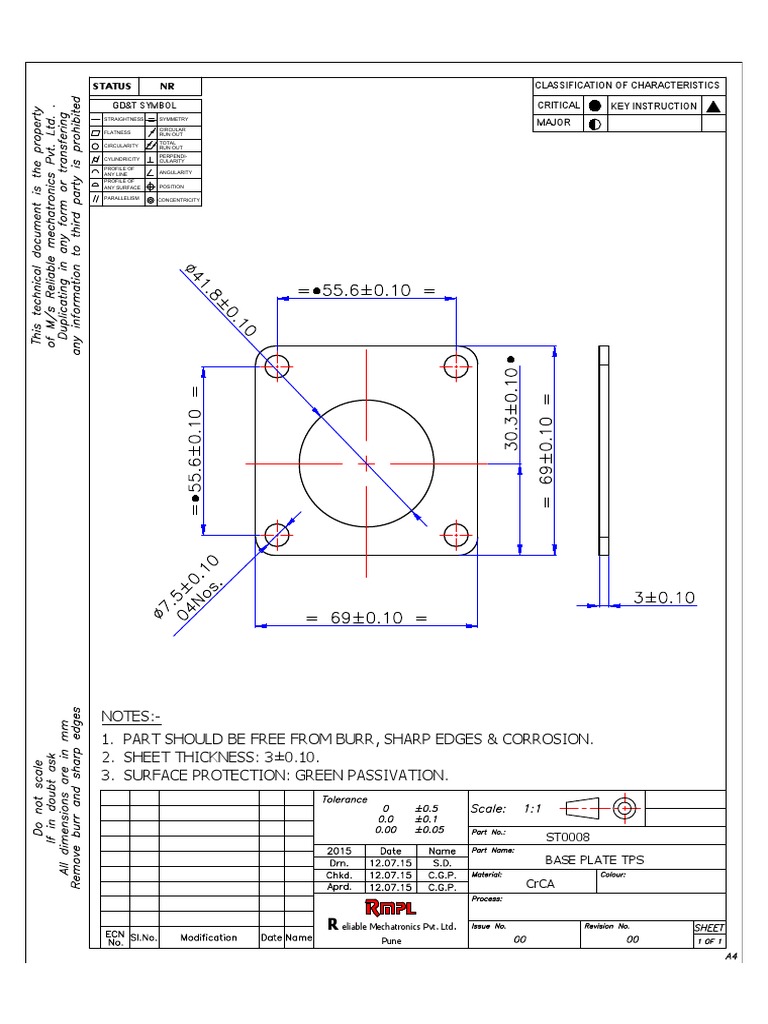 Base Plate TPS - NR | PDF