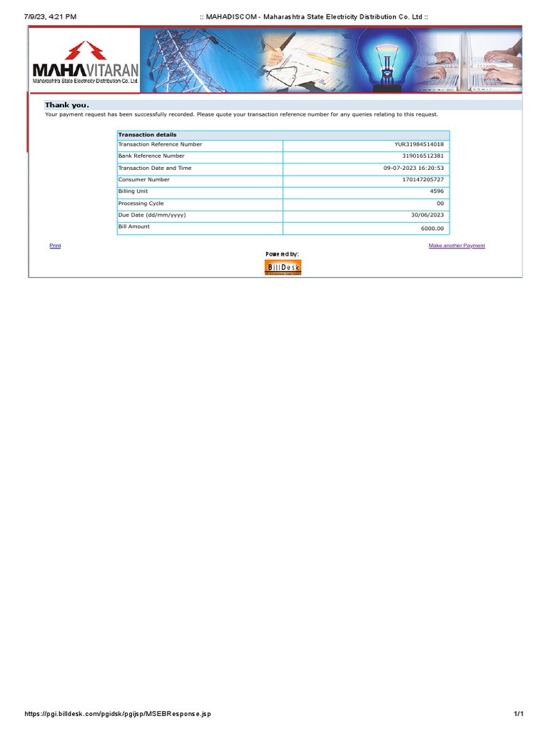Maharashtra State Electricity Distribution Co. LTD PDF