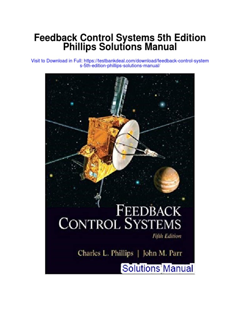 Feedback Control Systems 5th Edition Phillips Solutions Manual PDF