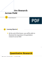 Lecture 2 Quantitative Research Across Field