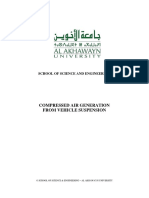 COMPRESSED AIR GENERATION USING VEHICLE SUSPENSION Final Report